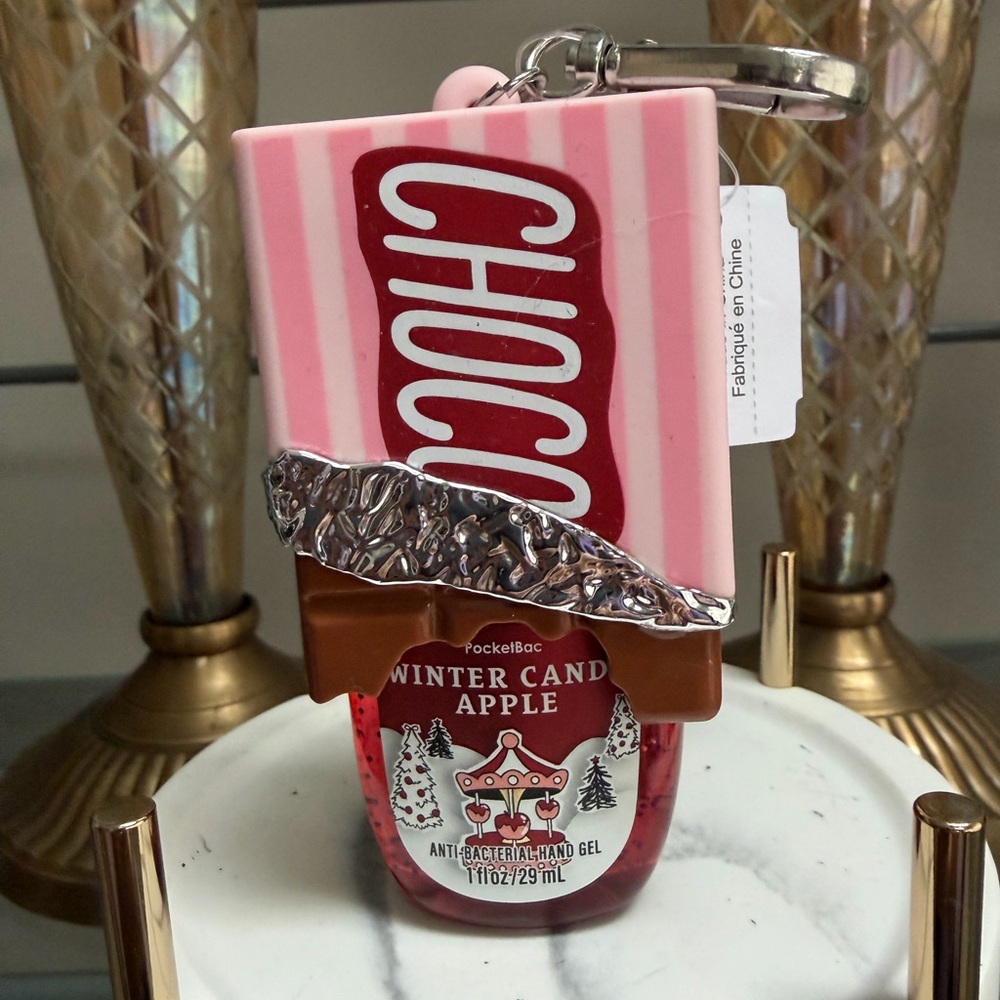 Bath and Body Works Chocolate Bar PocketBac Holder & Candy Apple PocketBac NWT